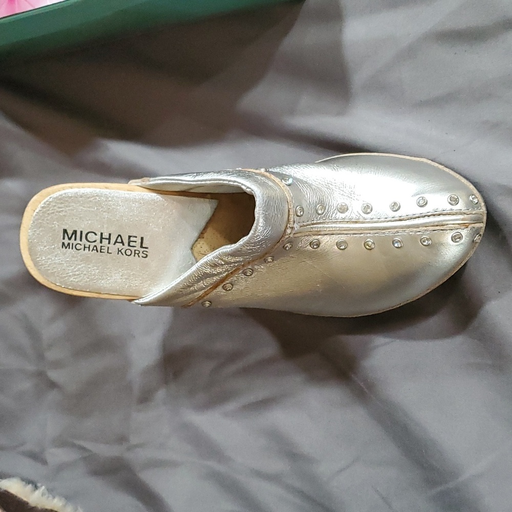 MICHAEL KORS Clogs  Gold/silver 5.5